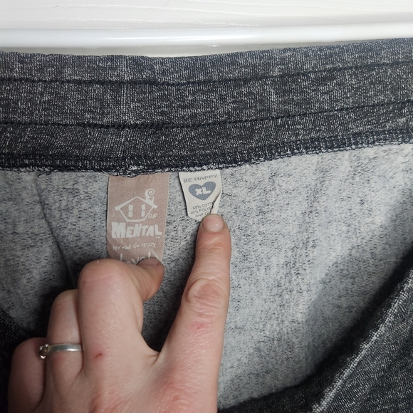 H&M Purple and Gray Capris with Elastic Waistband - Picture 3 of 4